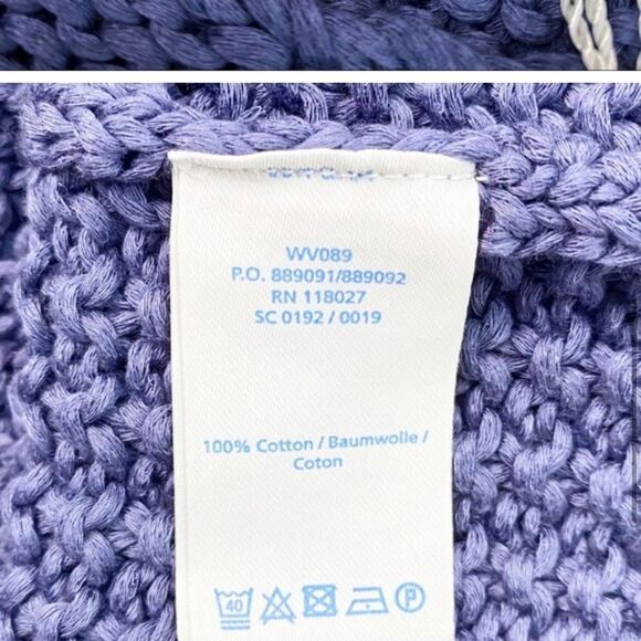 Boden Harvest Cable Knit Sweater Blue NWT Size 2 - Picture 4 of 8